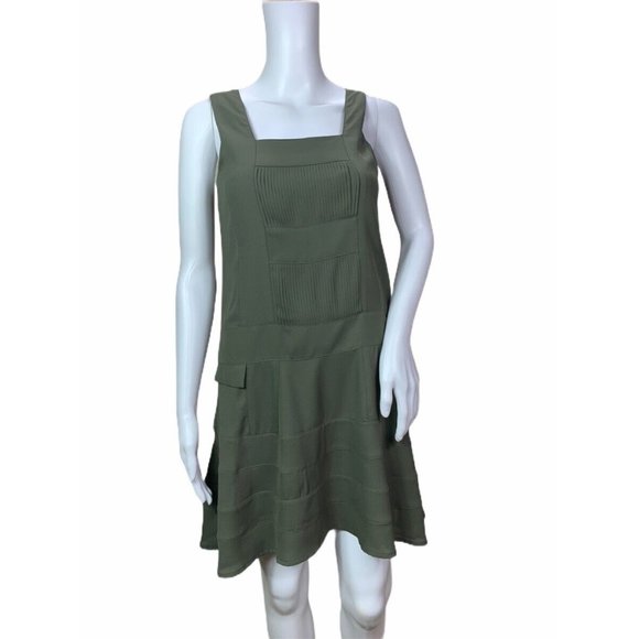 Nanette Lepore L Amour Green Sleeveless Jumper Dress XS - Picture 2 of 6
